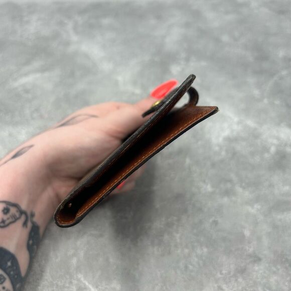 Louis Vuitton Monogram Etui Palm Cover Dark Brown Coated Canvas Snap - Picture 12 of 15